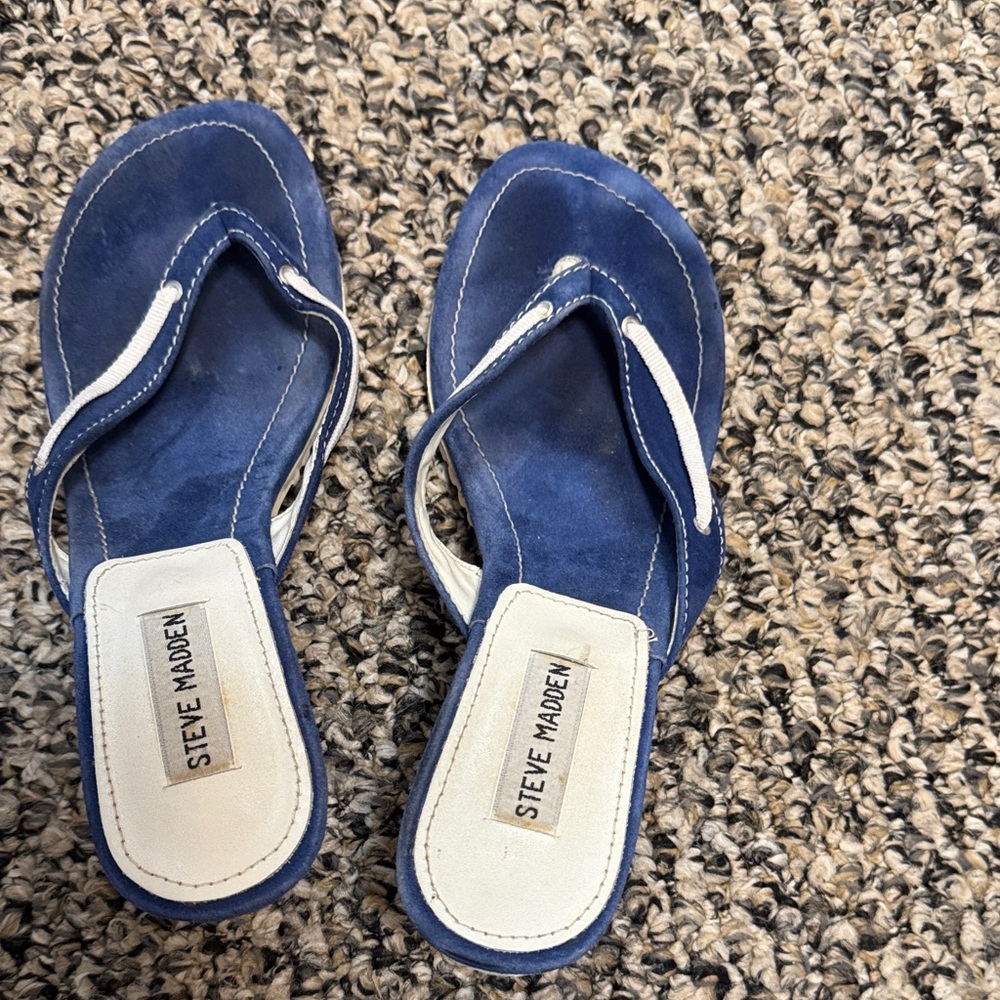 Steve Madden Navy Blue Sandals